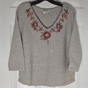 Christopher & Banks 3/4 Sleeve Sweater